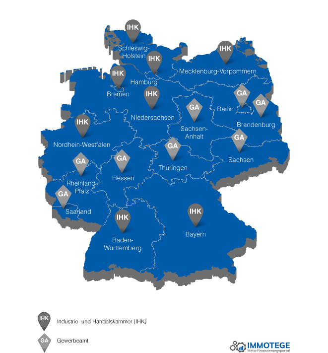 34i Karte der Zulassungsbehörden